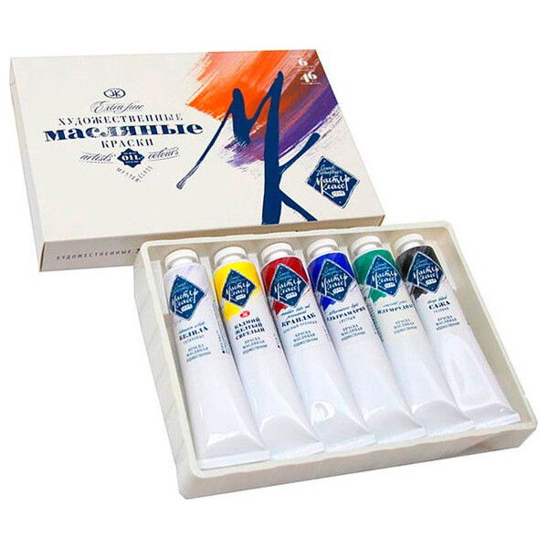 

Набор масляных красок Мастер Класс Невская палитра 6 цветов 46 мл (350384)