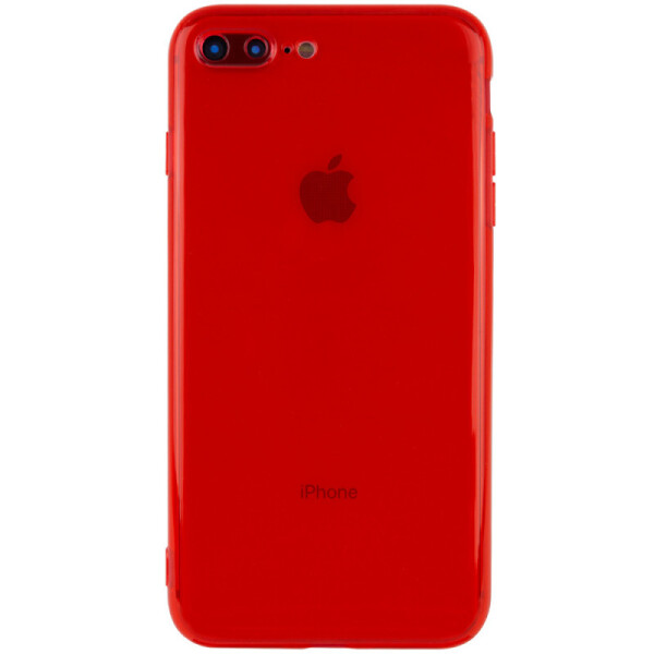 

Матовый полупрозрачный TPU чехол с защитой камеры для iPhone 7 plus (5.5") (Красный / Red) (927219)
