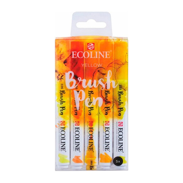 

Набор акварельных маркеров Royal Talens Ecoline Brushpen YELLOW 5 шт (11509902)