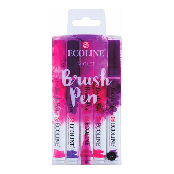 

Набор акварельных маркеров Royal Talens Ecoline Brushpen VIOLET 5 шт (11509910)