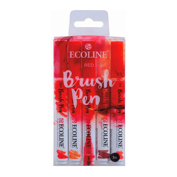

Набор акварельных маркеров Royal Talens Ecoline Brushpen RED 5 шт (11509903)