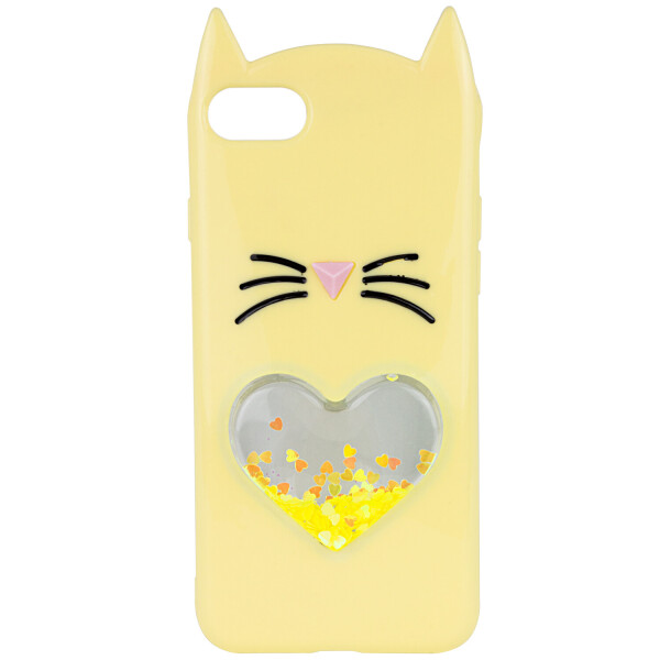 

Силиконовый чехол Love Cat 3D для Apple iPhone SE (2020) Желтый (81098753)