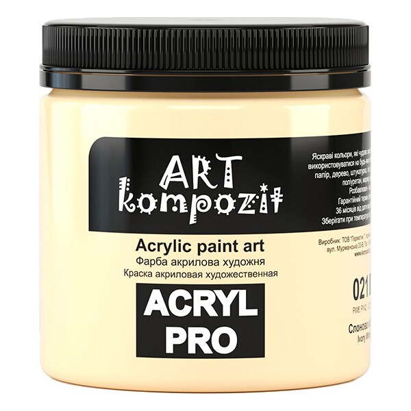 

Краска акриловая ART Kompozit 430 мл Слоновая кость (KT021)