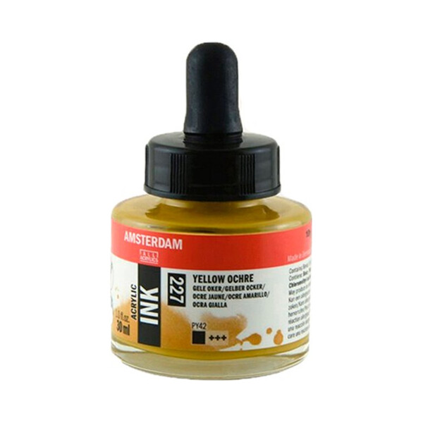 

Тушь акриловая AMSTERDAM INK (227) Охра желтая 30 мл