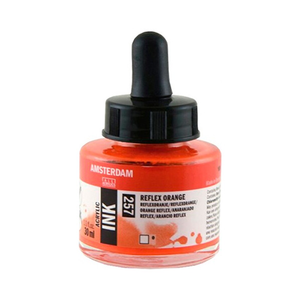 

Тушь акриловая AMSTERDAM INK (257) Зеркальный оранжевый 30 мл