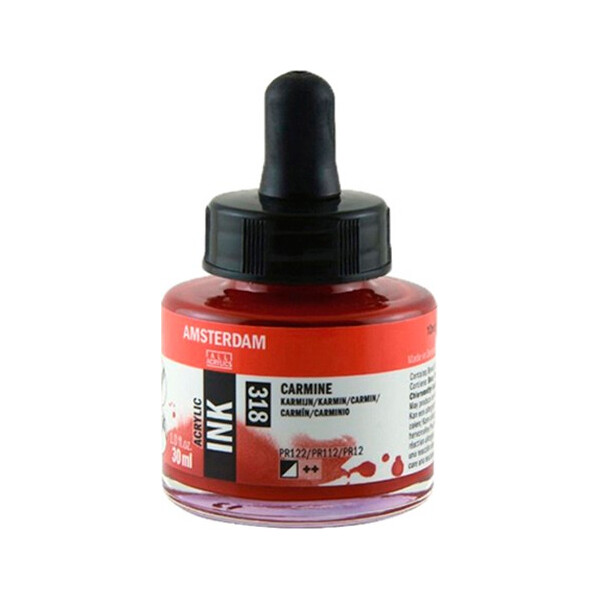 

Тушь акриловая AMSTERDAM INK (318) Карминовый 30 мл