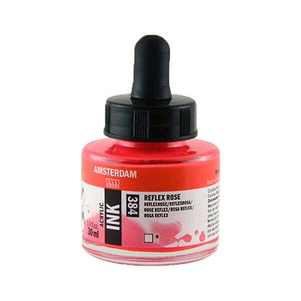 

Тушь акриловая AMSTERDAM INK (384) Зеркальный розовый 30 мл