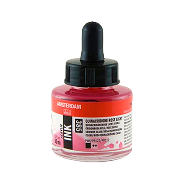 

Тушь акриловая AMSTERDAM INK (385) Хинакридон розовый светлый 30 мл