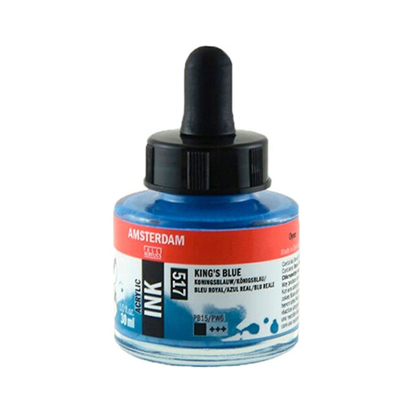 

Тушь акриловая AMSTERDAM INK (517) Королевский синий 30 мл