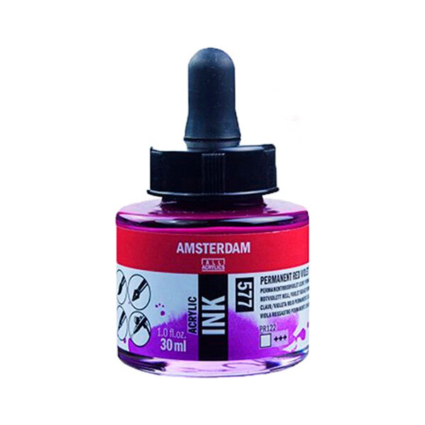 

Тушь акриловая AMSTERDAM INK (577) Перм. красно-фиолетовый светлый 30 мл