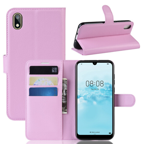 

Чехол Luxury для Huawei Y5 2019 книжка светло-розовый