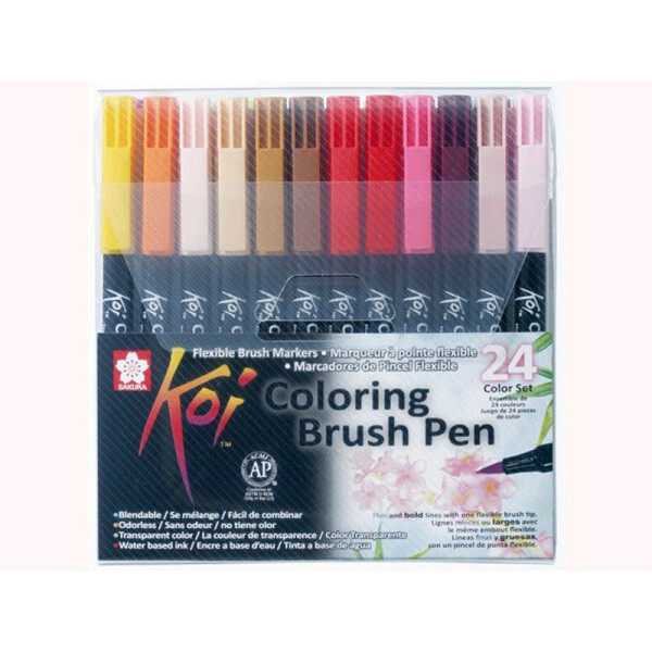 

Набор маркеров Sakura Koi Coloring Brush Pen 24 цвета (84511391789)