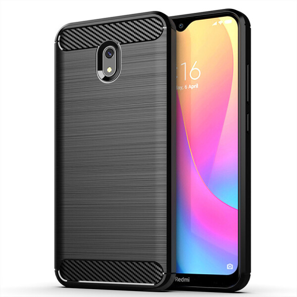 

Чехол Polished Carbon для Xiaomi Redmi 8A ТПУ бампер черный