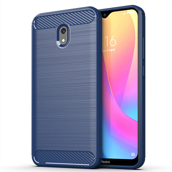 

Чехол Polished Carbon для Xiaomi Redmi 8A ТПУ бампер синий