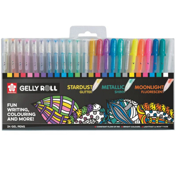 

Набор ручек Sakura Gelly Roll 24 цвета (POXPGBMIX24)