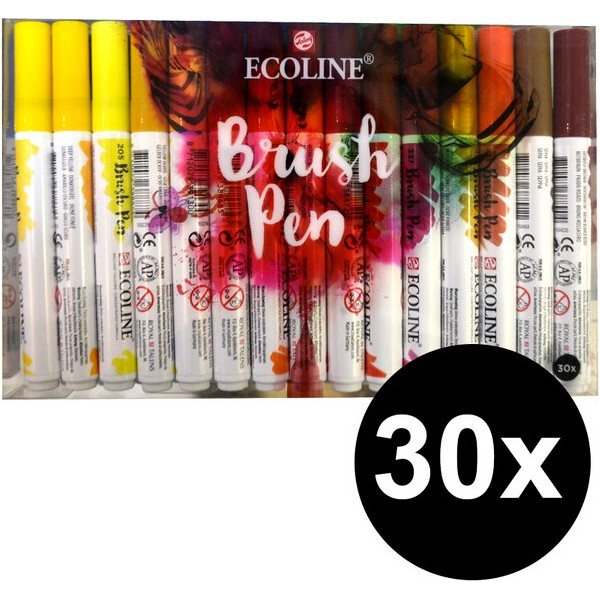 

Набор акварельных маркеров Royal Talens Ecoline Brushpen 30 шт (11509005)