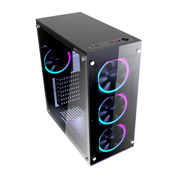 

Корпус 1STPLAYER Fire Dancing-V2 Color LED Black, Без БП (6529764)