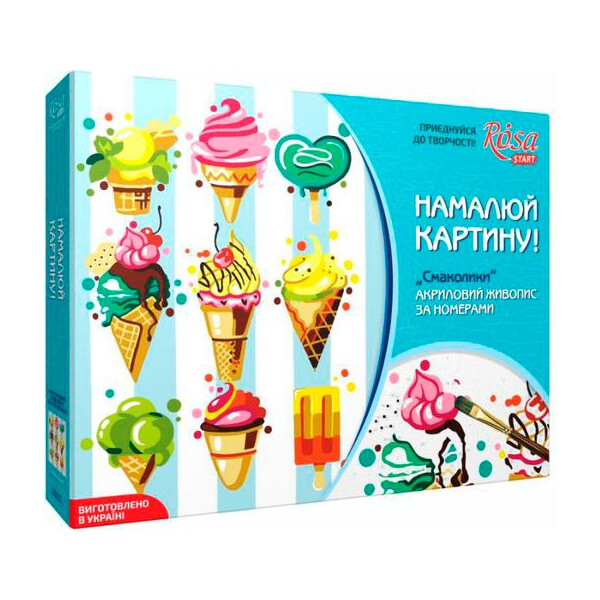 

Набор для творчества Rosa Сладости акриловая живопись по номерам (N0001348)