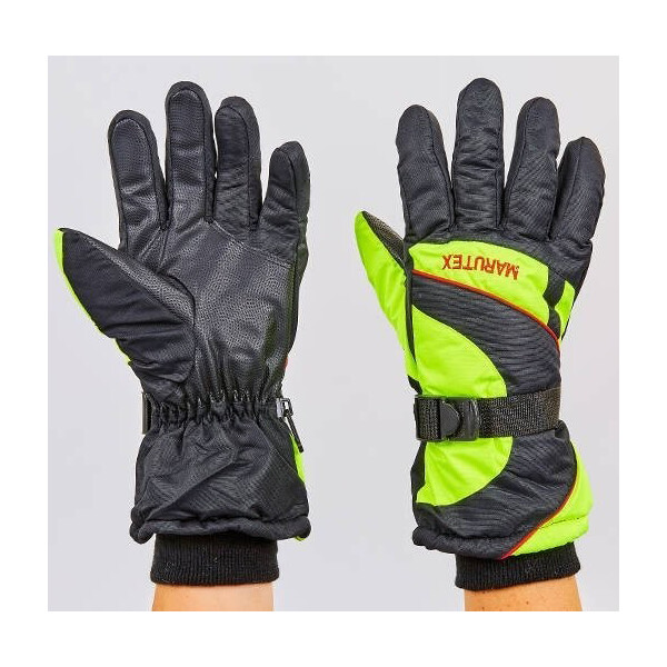 

Перчатки лыжные Marutex A-7707 черно-салатовый L-XL