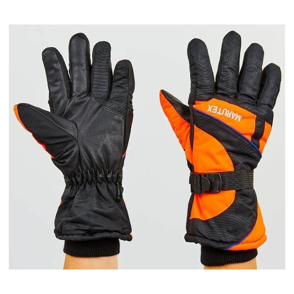 

Перчатки лыжные Marutex A-7707 черно-оранжевый M-L