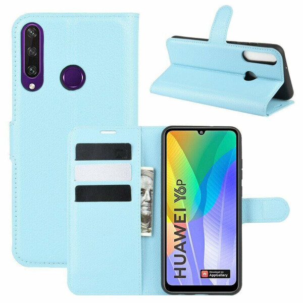 

Чехол Luxury для Huawei Y6p книжка голубой
