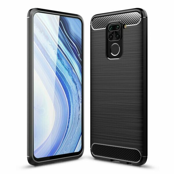 

Чехол Polished Carbon для Xiaomi Redmi Note 9 ТПУ бампер черный