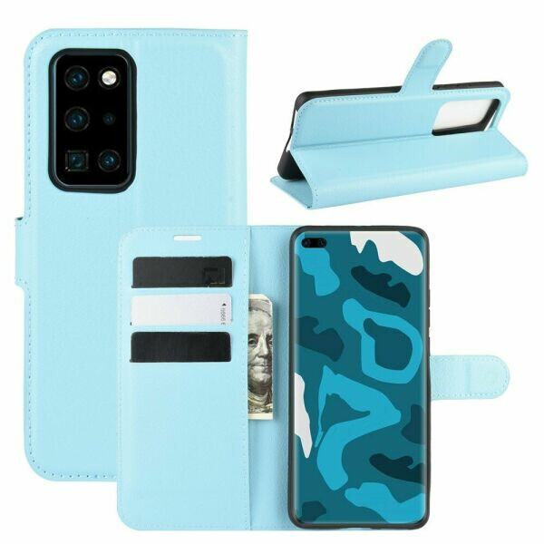 

Чехол Luxury для Huawei P40 Pro книжка голубой