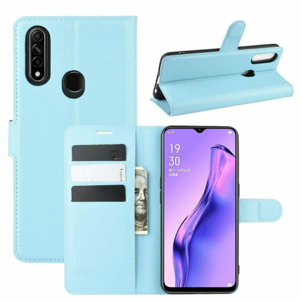 

Чехол Luxury для Oppo A31 книжка голубой