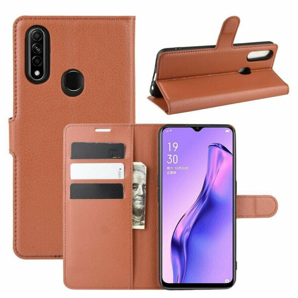 

Чехол Luxury для Oppo A31 книжка коричневый