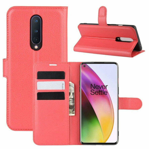 

Чехол Luxury для OnePlus 8 книжка красный