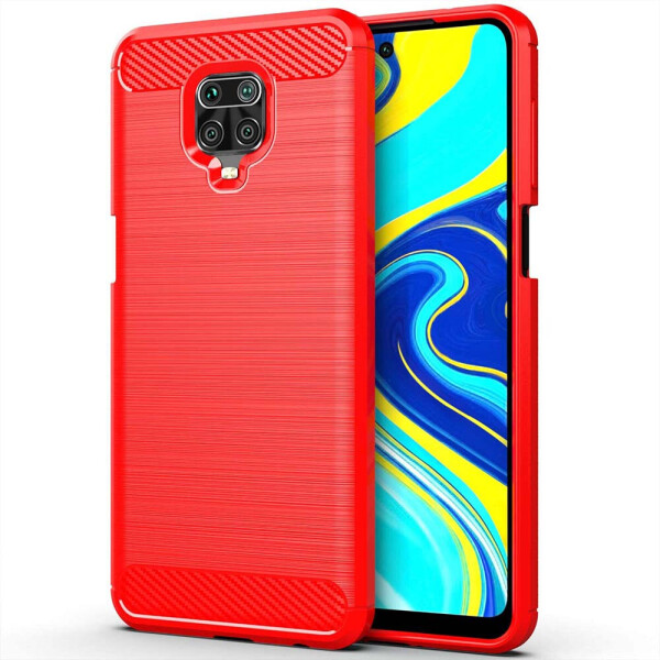 

Чехол Polished Carbon для Xiaomi Redmi Note 9 Pro ТПУ бампер красный