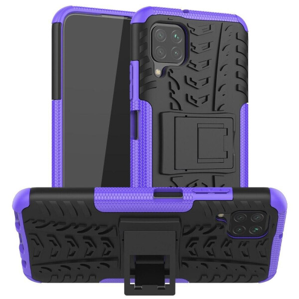 

Чехол Armored для Huawei P40 Lite противоударный бампер с подставкой фиолетовый