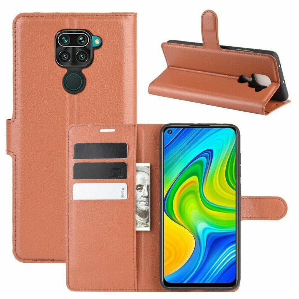 

Чехол Luxury для Xiaomi Redmi 10X 4G книжка коричневый