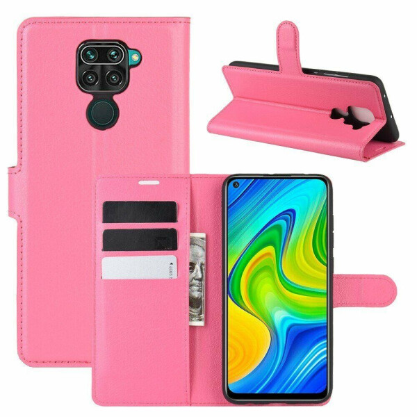 

Чехол Luxury для Xiaomi Redmi Note 9 книжка розовый