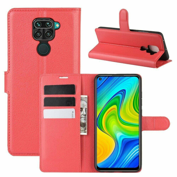 

Чехол Luxury для Xiaomi Redmi Note 9 книжка красный