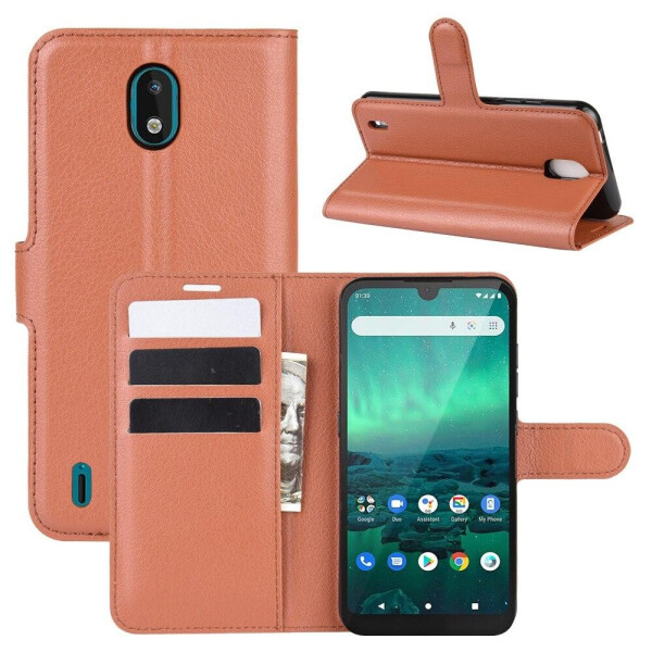 

Чехол Luxury для Nokia 1.3 книжка коричневый