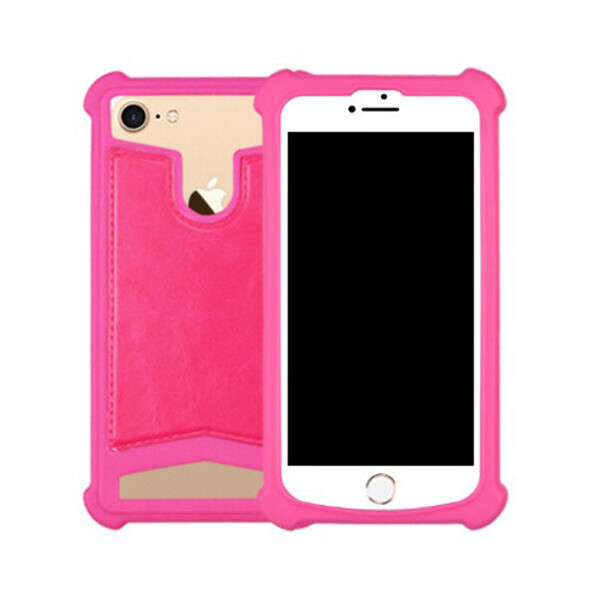 

Силиконовый чехол универсальный 4.5" для Sony Xperia Z5 Compact (Розовый) (82434)