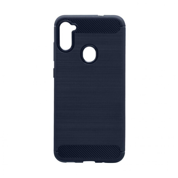 

Чехол Polished Carbon для Samsung Galaxy M11 (M115) ТПУ бампер синий