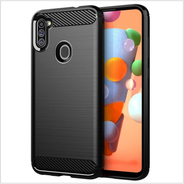 

Чехол Polished Carbon для Samsung Galaxy A11 (A115) ТПУ бампер черный