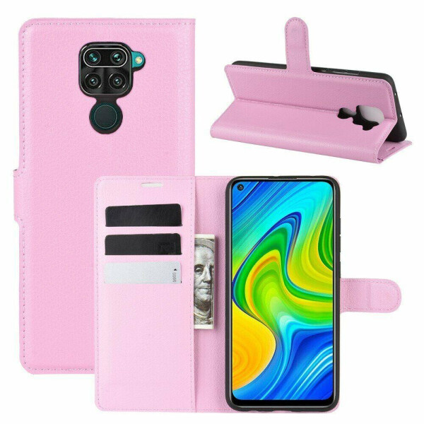 

Чехол Luxury для Xiaomi Redmi Note 9 книжка светло-розовый