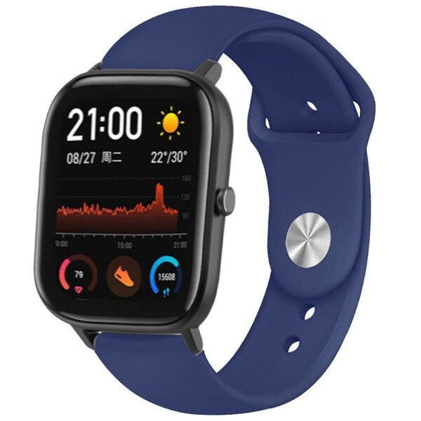 

Силиконовый ремешок Sport для Amazfit/Samsung 20 mm (Синий / Midnight Blue) (904472)