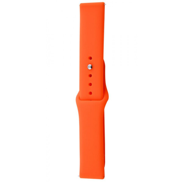 Силиконовый ремешок Sport для Amazfit/Samsung 20 mm (Оранжевый / Orange) (836910)