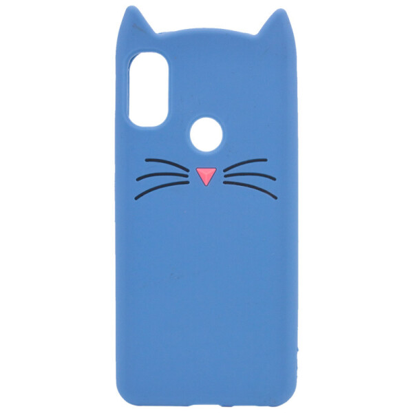

Силиконовая накладка 3D Cat для Xiaomi Redmi Note 5 Pro (Синий) (873807)