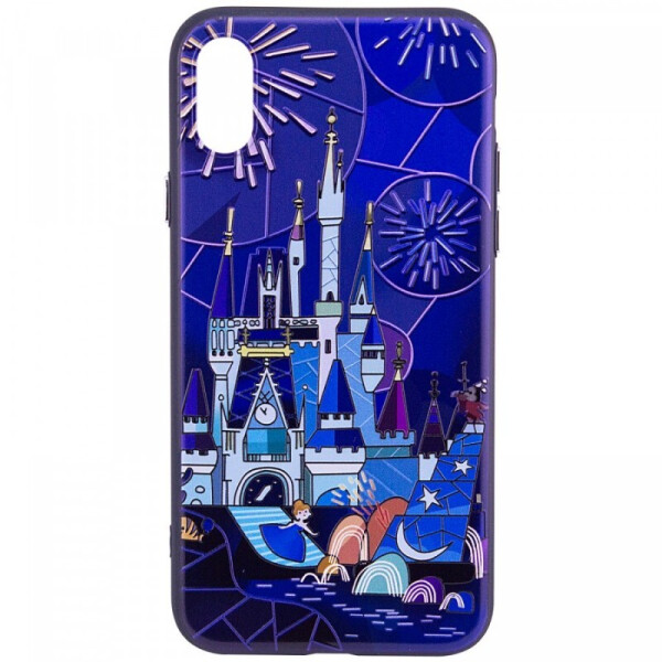 

TPU+PC чехол YCT тиснение для iPhone XS (5.8") (Сказочный город) (544046)