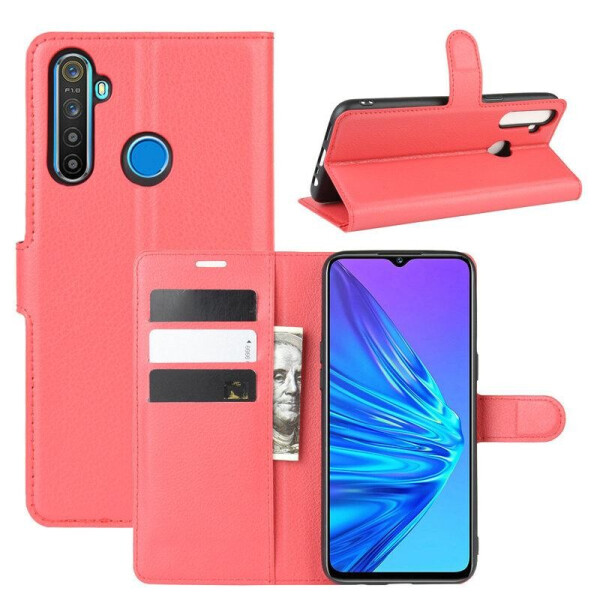 

Чехол Luxury для Realme 5i книжка красный