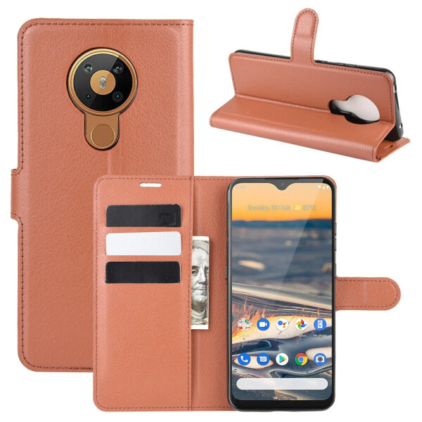 

Чехол Luxury для Nokia 5.3 книжка коричневый