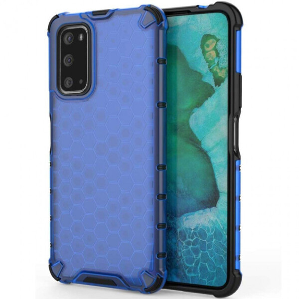 

Ударопрочный чехол Honeycomb для Samsung Galaxy S20 (Синий) (873777)