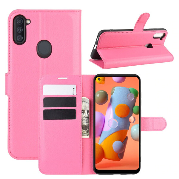 

Чехол Luxury для Samsung Galaxy A11 (A115) книжка розовый