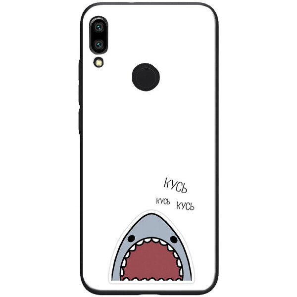

TPU+Glass чехол ForFun для Samsung Galaxy A20 A205F (PS / Черный) (748302)