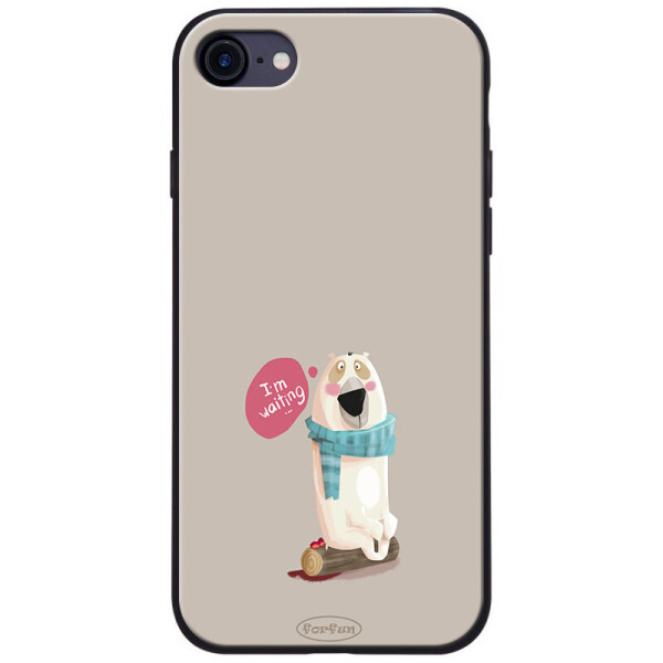 

TPU+PC чехол ForFun для iPhone 8 (4.7") (I am waiting / Серый) (788508)